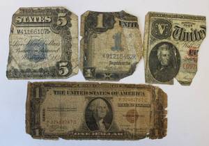 Lot of 4 Silver Certificates Pieces