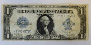 1923 Large US One Dollar Silver Certificate