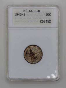 1940-S Mercury Dime MS 64 FSB