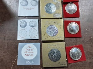 3-Towle Sterling The Story Of Christmas Ornaments