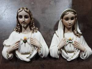 Jesus & Mary Busts 10 Tall
