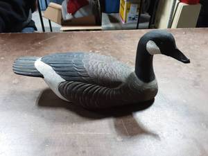Canada Goose Decoy Signed 12