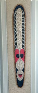 lot 38 image: Decorative Wooden Tribal Wall Hanging Mask