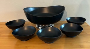 lot 77 image: Black Resin Serving Set