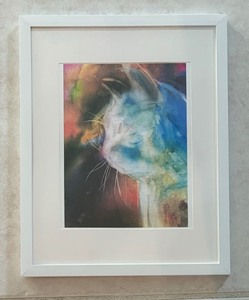 lot 80 image: Colorful Cat Art