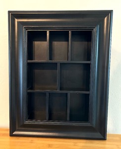lot 81 image: Black Wall Mounted Shadow Box Style Display Case
