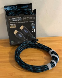 lot 90 image: Two Twisted Veins High Speed HDMI Cables with Ethernet