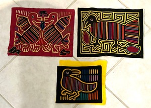 lot 53A image: Three Ethnic Stitched Textiles
