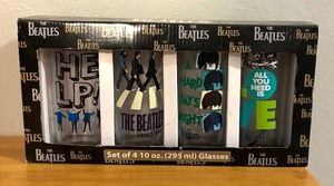 lot 183 image: Four Beatles Glass Tumblers