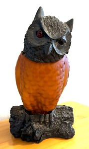 lot 196 image: Amber Glow Owl Night Light