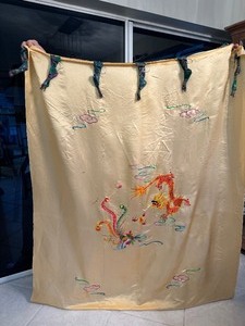 lot 168 image: Japanese Embroidered Silk Textile