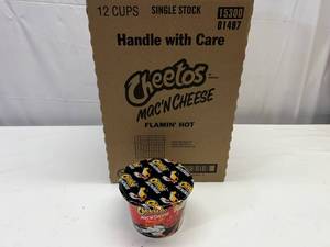 12 cups Cheetos MacN Cheese Flammin Hot