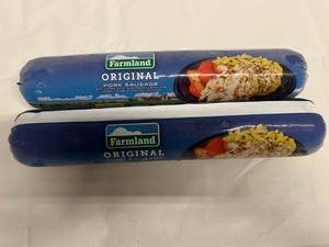 C. 2x 2lb Farmland Original Pork Sausage