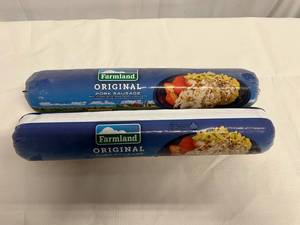 C. 2x 2lb Farmland Original Pork Sausage