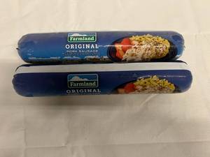 C. 2x 2lb Farmland Original Pork Sausage