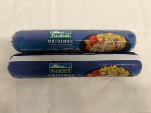 C. 2x 2lb Farmland Original Pork Sausage