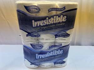 2x12 rolls 2ply Irresistable Toilet Paper