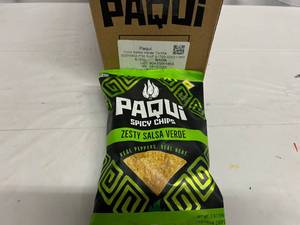 JJ. 6x 2oz Paqui Zesty Salsa Verde Chips