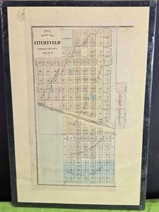 lot 12 image: 1874 Map of Litchfield, Meeker County, Minnesota