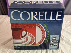 lot 39 image: Corelle Livingware 16-Piece Dinnerware Set - Service for 4