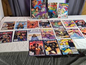 lot 68 image: Collection of Vintage Marvel Comics Featuring Spider-Man, X-Men, and X-Force