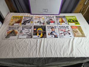 lot 81 image: Lot of 12 Popular Science Magazines from 2014-2016