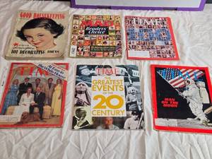 lot 83 image: Lot of 6 Vintage Magazines including Good Housekeeping and Time