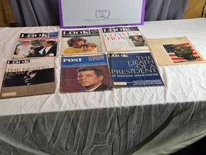 lot 91 image: Collection of Vintage Look and Post Magazines Featuring JFK and Historical Issues