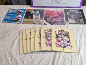 lot 143 image: Lot of 8 Baseball Programs and Magazines from 1987-2001