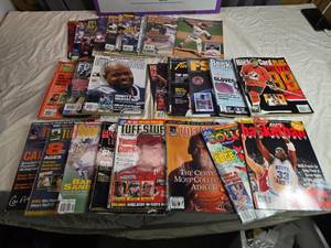 lot 146 image: Collection of Sports Card Collector Magazines Featuring Baseball, Basketball, and Football