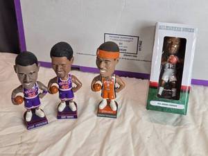 lot 155 image: Set of 4 NBA Bobbleheads - Amare Stoudemire, Kurt Thomas, Quentin Richardson, Jabari Parker