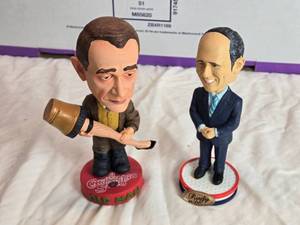 lot 168 image: Set of 2 Bobblehead Figures Christmas Story Old Man & Rudy