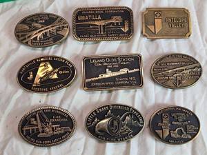 lot 185 image: Collection of Belt Buckles from Johnson Bros Corporation