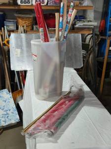 lot 228 image: Collection of Holiday Gift Wrapping Paper Rolls