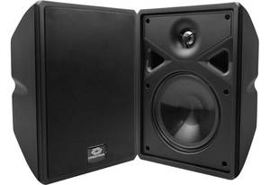 lot 1 image: New in Box  PAIR of Crestron SAROS SR6T-B-T 2-Way Surface Mount Indoor  Outdoor Pro Audio Loudspeakers  Speakers