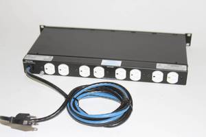 lot 45 image: Middle Atlantic 9-Outlet 15A Rackmount Power Distribution Strip with Basic Surge Protection & Attached 9 Cord