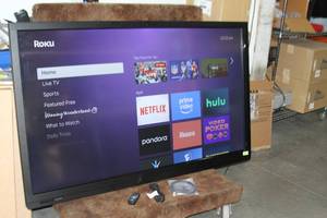 lot 54 image: Sharp PN-C703B 70 Aquos LED Display  Monitor with Integrated Interactive Touchscreen Remote Control & Cables