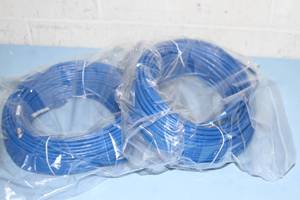 lot 86 image: Lot of 2 - Planar 200 Cat5  Cat6 Shielded Network Ethernet Cables with RJ45 Connectors - Two Hundred Feet Long - Each