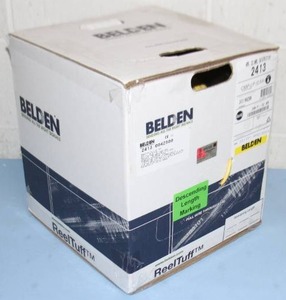 lot 99 image: 500 Spool  Reel of Belden 2413 Plenum Bulk Ethernet  Network 4-Pair Enhanced CAT6 Cable