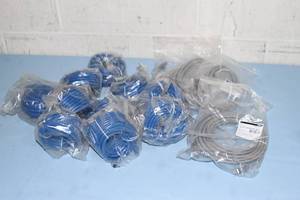 lot 117 image: Lot of CAT5  CAT6 Network Cables - 12 Cables of Various Lengths