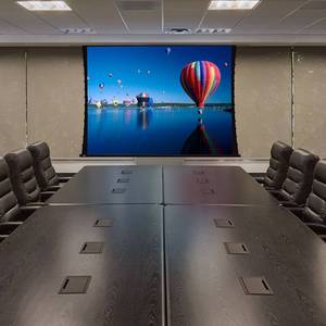 lot 108 image: Draper Access V HDTV 169 Matte White Video Projector  Projection Screen 119 Diagonal - $4,500 Online