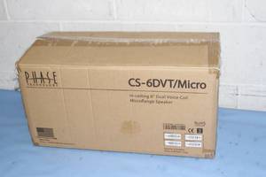 lot 124 image: New in Box - Lot of 4 - New - Phase Technology CS-6DVTMicro Professional Audio Series In-Ceiling Speaker