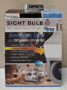 lot 8 image: Sight Bulb Pro   NEW (1) WiFi Smart Camera & Light  650 - 700 Lumen  Microphone & Speaker
