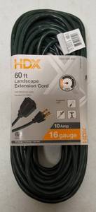 lot 57 image: HDX - BRAND NEW - 60 ft Landscape Extension Cord