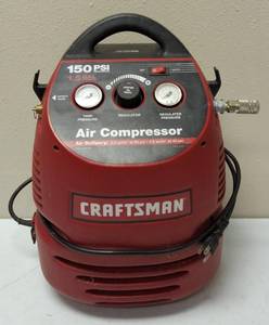 lot 65 image: Craftsman Compact Air Compressor 150 PSI - 1.5 Gallon Tank