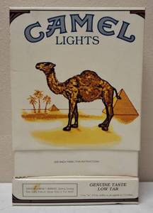 lot 69 image: Camel Lights Cigarette Display Box and Matches