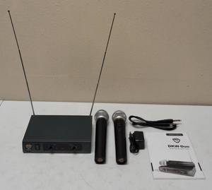 lot 86 image: Nady Systems Inc.  New DKW - Duo  Dual Handheld Microphone System (Easy to Use)