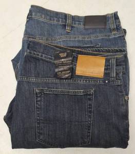 lot 90 image: Lucky Brand   NEW  w Tags  Luck Brand Blue Jeans   (1)  Size 44W x 34L  & (1) Size 46W x 32L