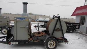Dryair Central Heating Module Used to Heat, Thaw, Cure or Dry.  Hose, Reel and Trailer