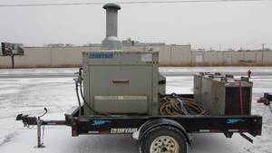 Dryair Central Heating Module used to Heat, Thaw, Cure or Dry With Trailer